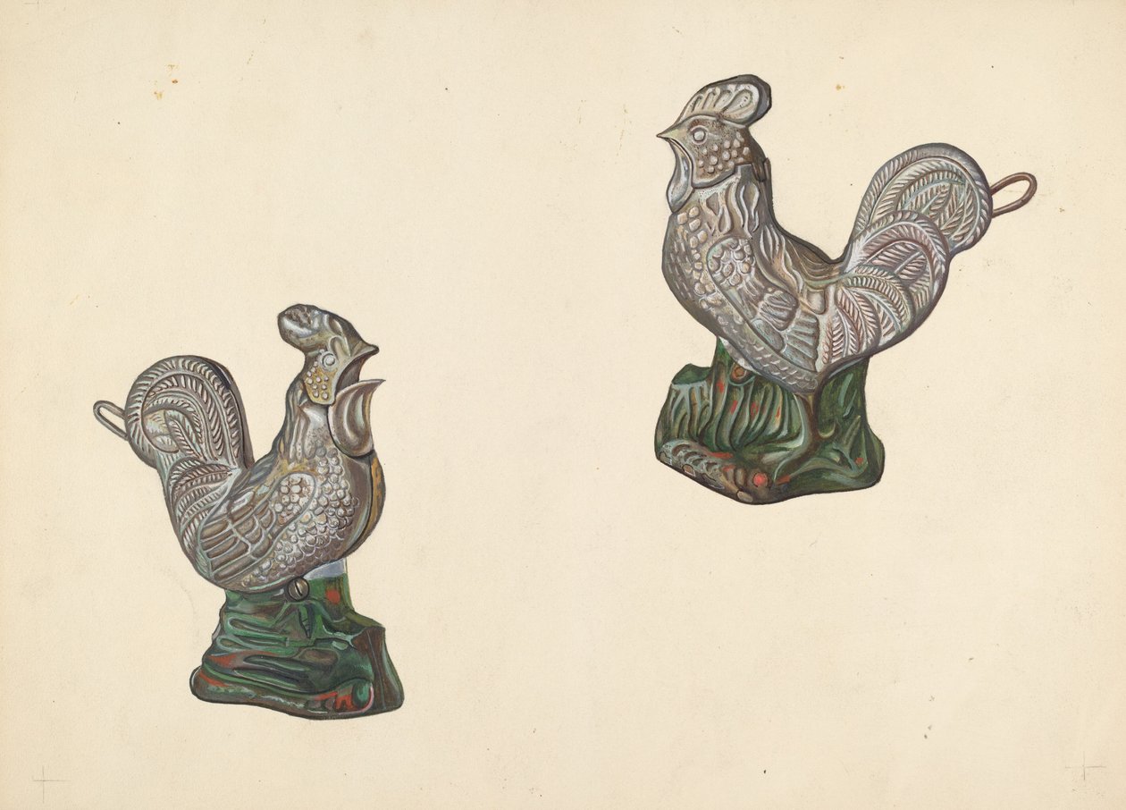 Rooster Coin Bank, c. 1938. de William O. Fletcher