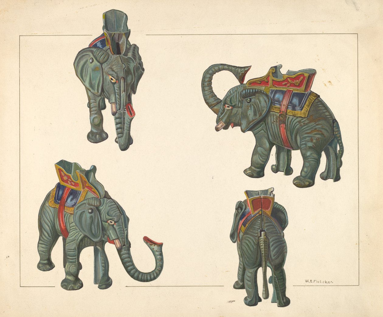 Toy Bank: Elefante, c. 1938. de William O. Fletcher