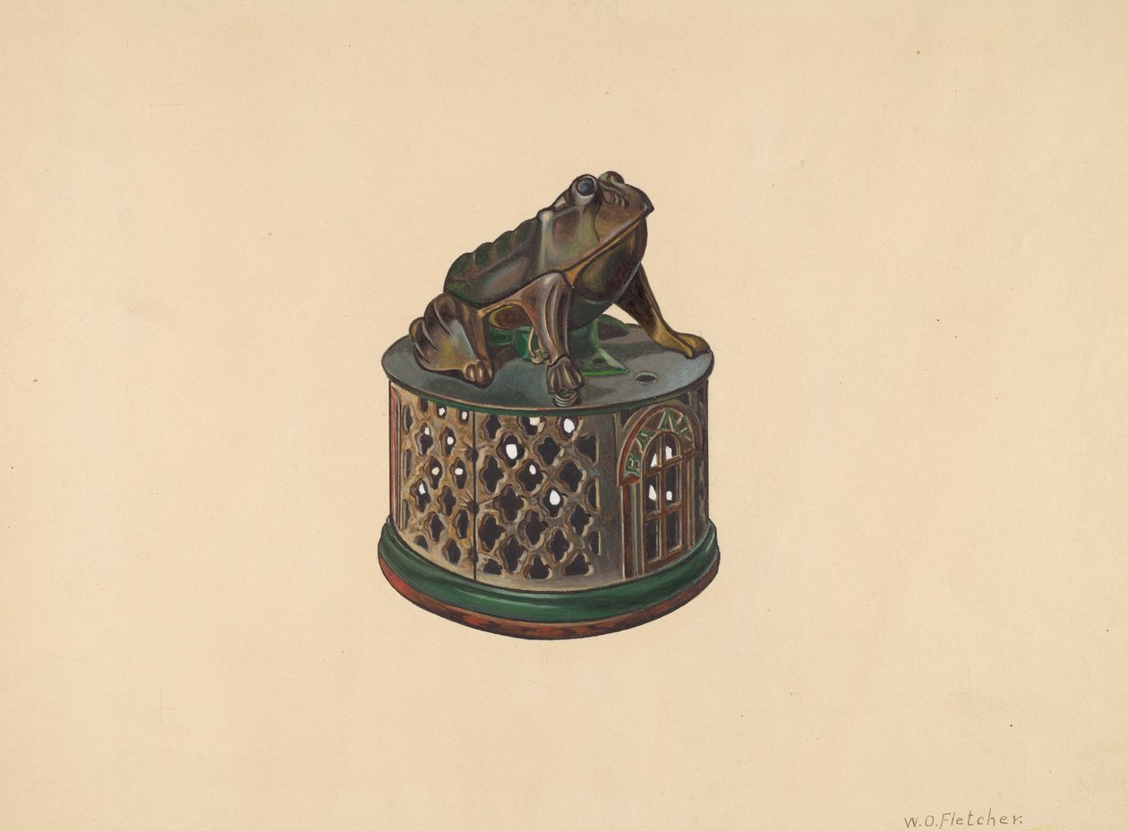 Toy Bank: Frog, c. 1938. de William O. Fletcher
