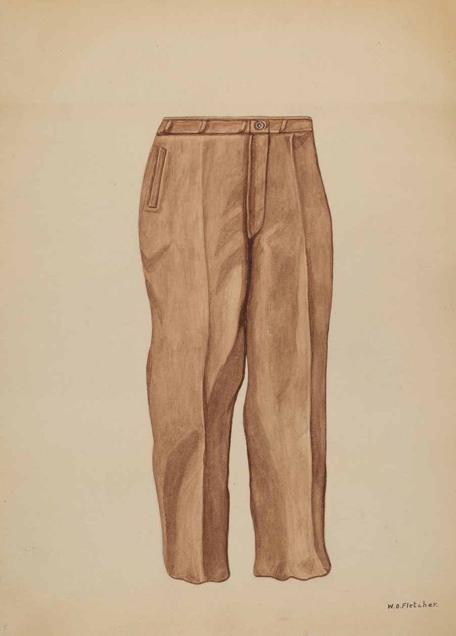 Calças, c. 1937. de William O. Fletcher