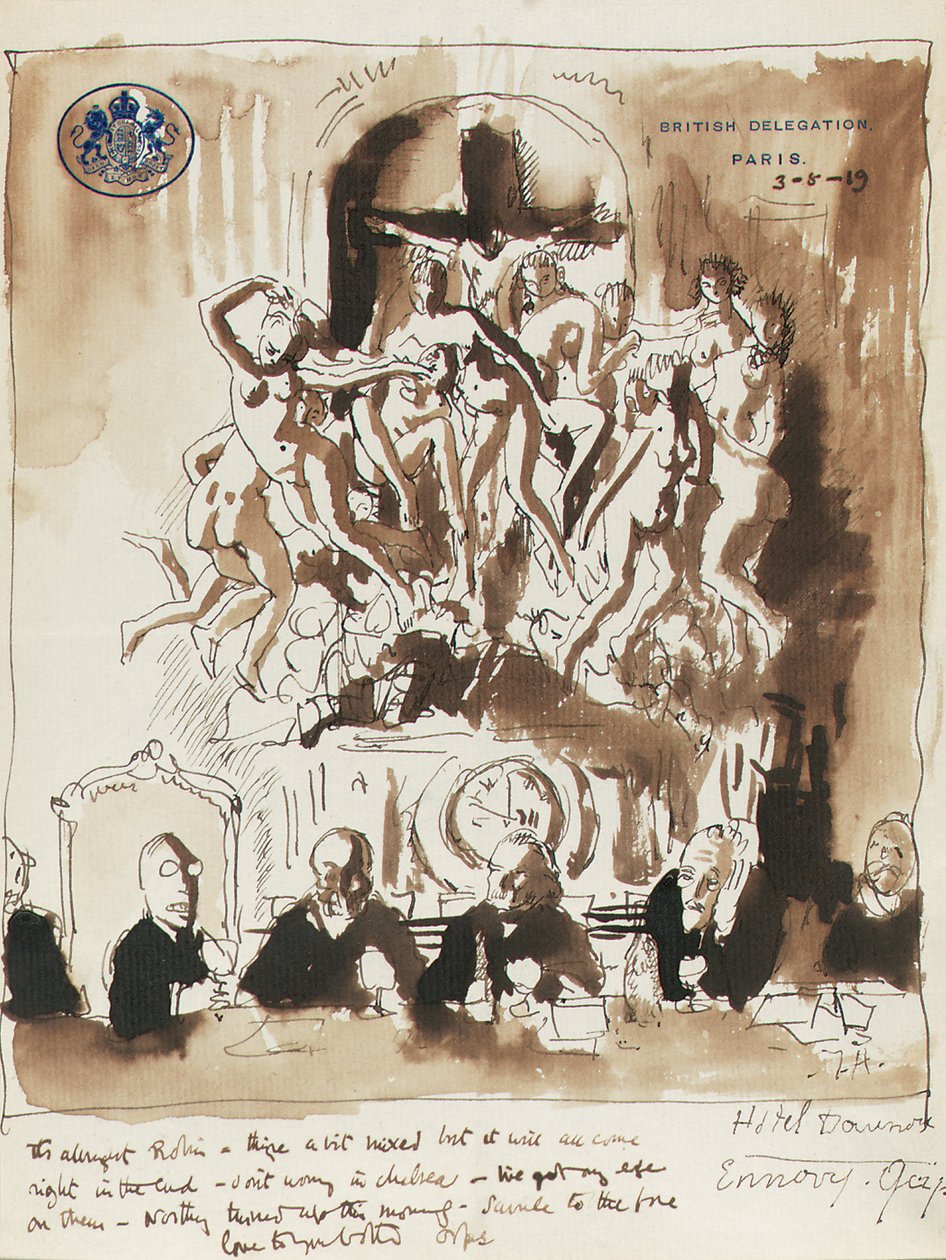 Na Conferência de Paz, Paris de William Orpen