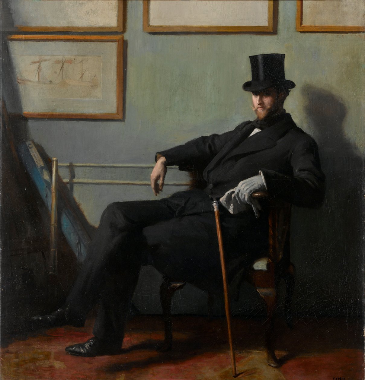Herbert Barnard John Everett (1877-1949), c.1900 (óleo sobre tela) de William Orpen