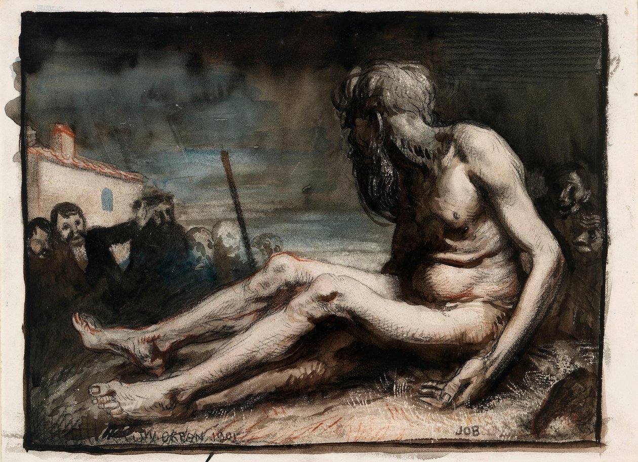Job no monte de estrume de William Orpen