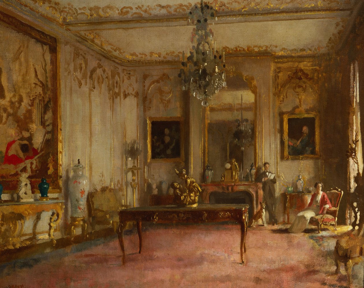 Interior da Park Lane de William Orpen