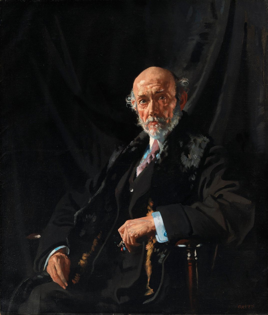 Retrato do Dr. E. J. Dillon, correspondente de guerra e publicista de William Orpen
