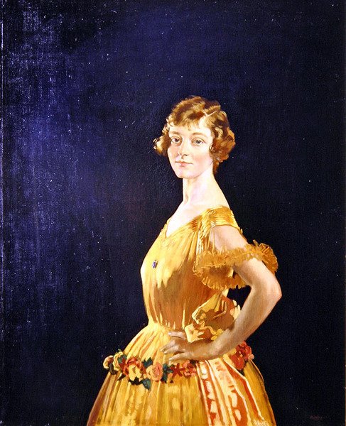 Retrato da Srta. Simpson (óleo sobre tela) de William Orpen