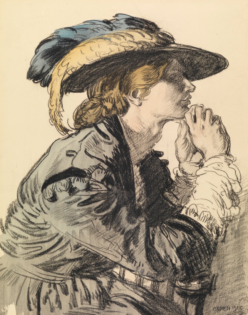 Retrato de uma senhora de William Orpen