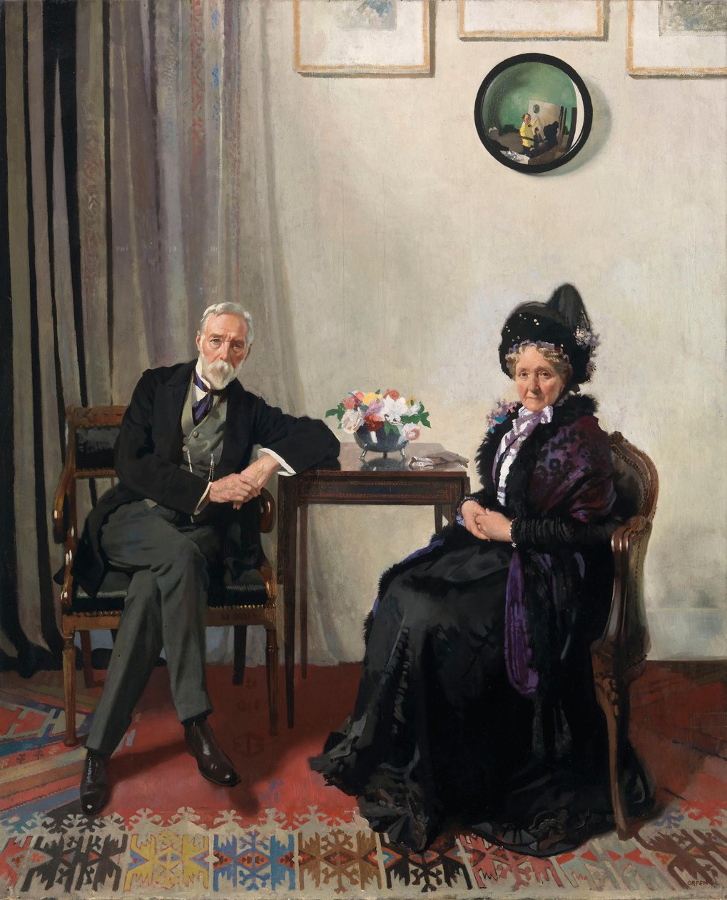 Retrato dos pais do artista de William Orpen
