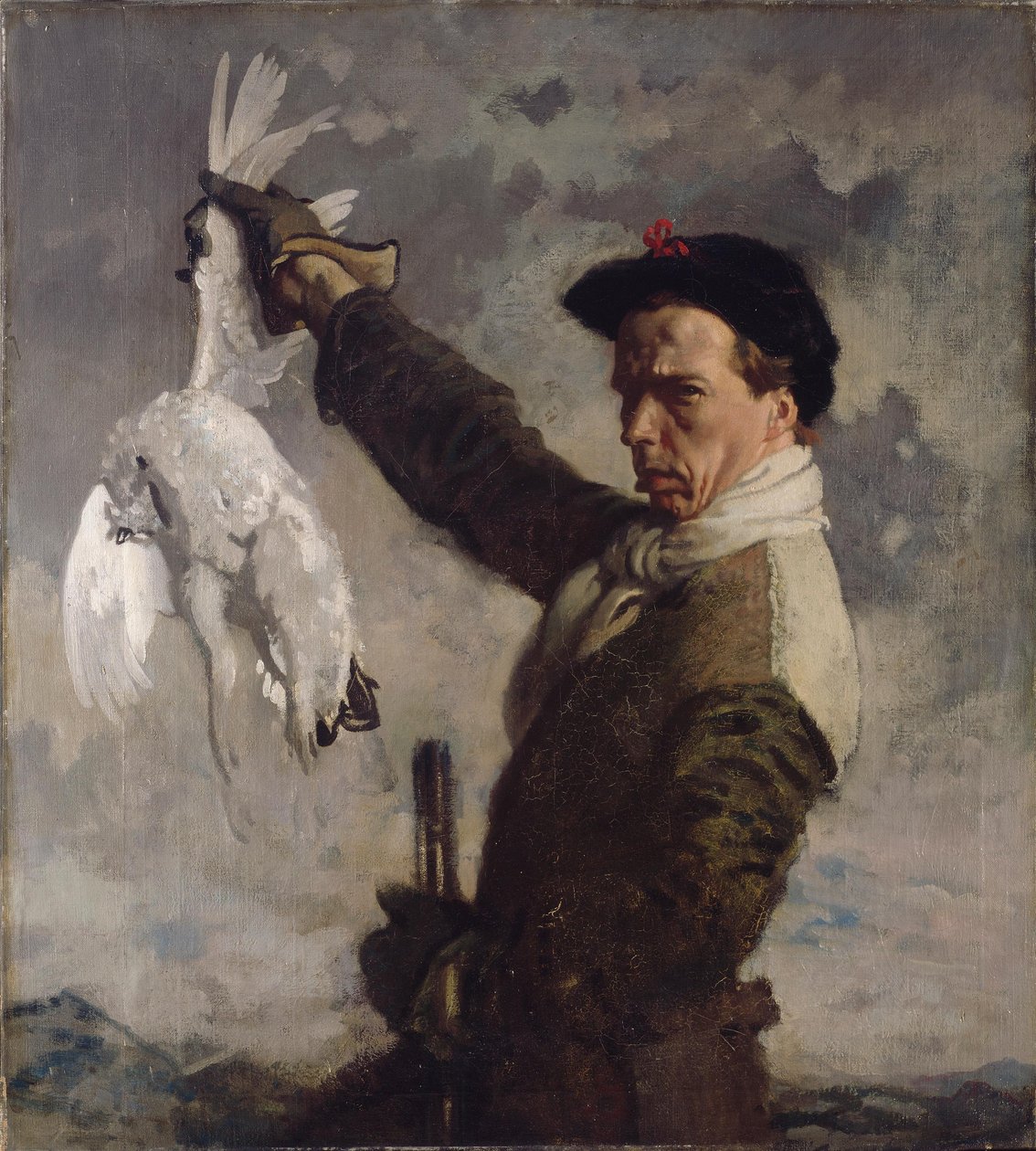 A perdiz-branca morta (um autorretrato) de William Orpen