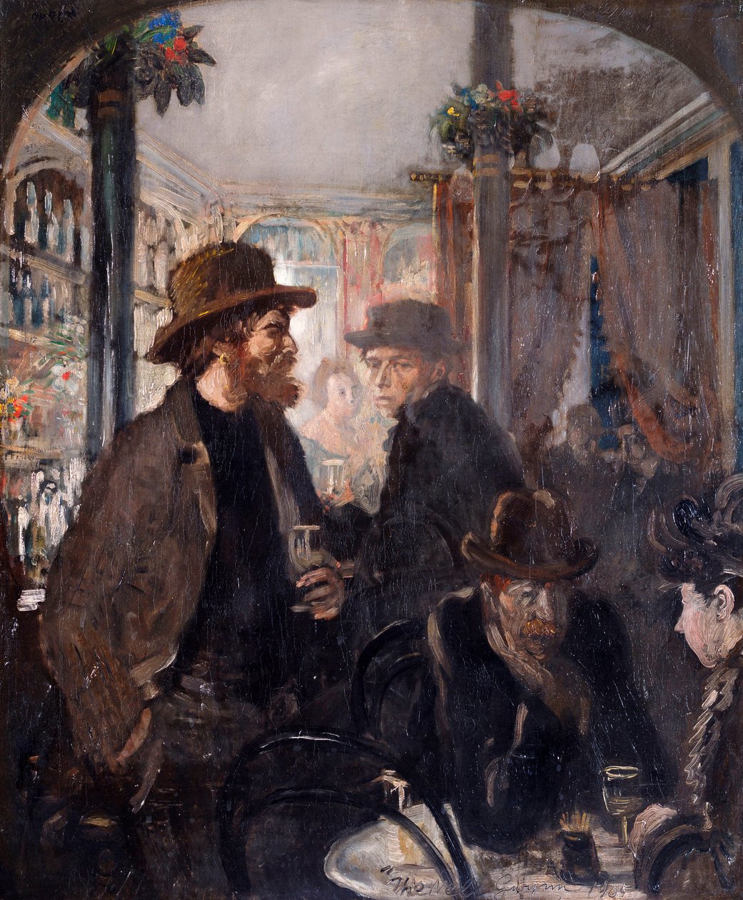A casa pública de Nell Gwynne, 1906 de William Orpen