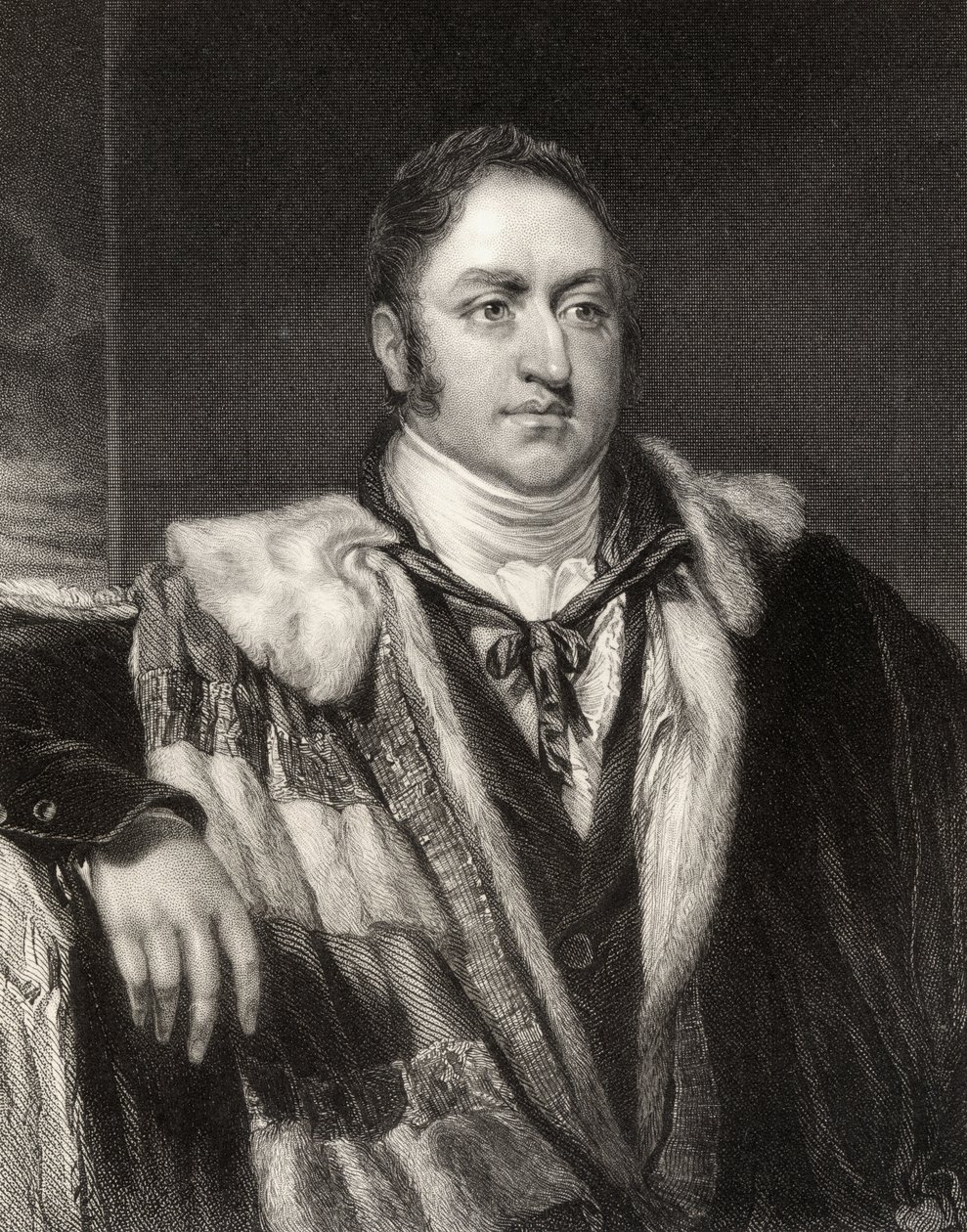 James Walter Grimston, 1.º Conde de Verulam, gravado por H. Robinson, da National Portrait Gallery, volume II, publicado em 1835 de William Owen