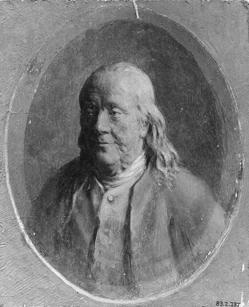 Retrato de Benjamin Franklin, ca. 1870-80 . de William P. Babcock