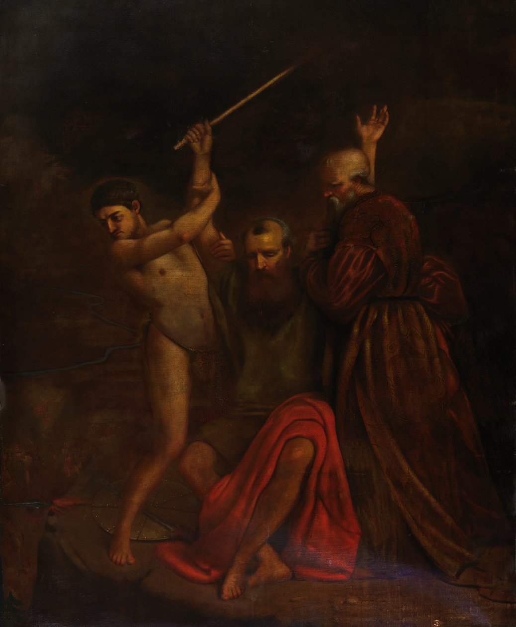 Moses, Aaron and Hur on Mount Horeb, 1857. de William Page