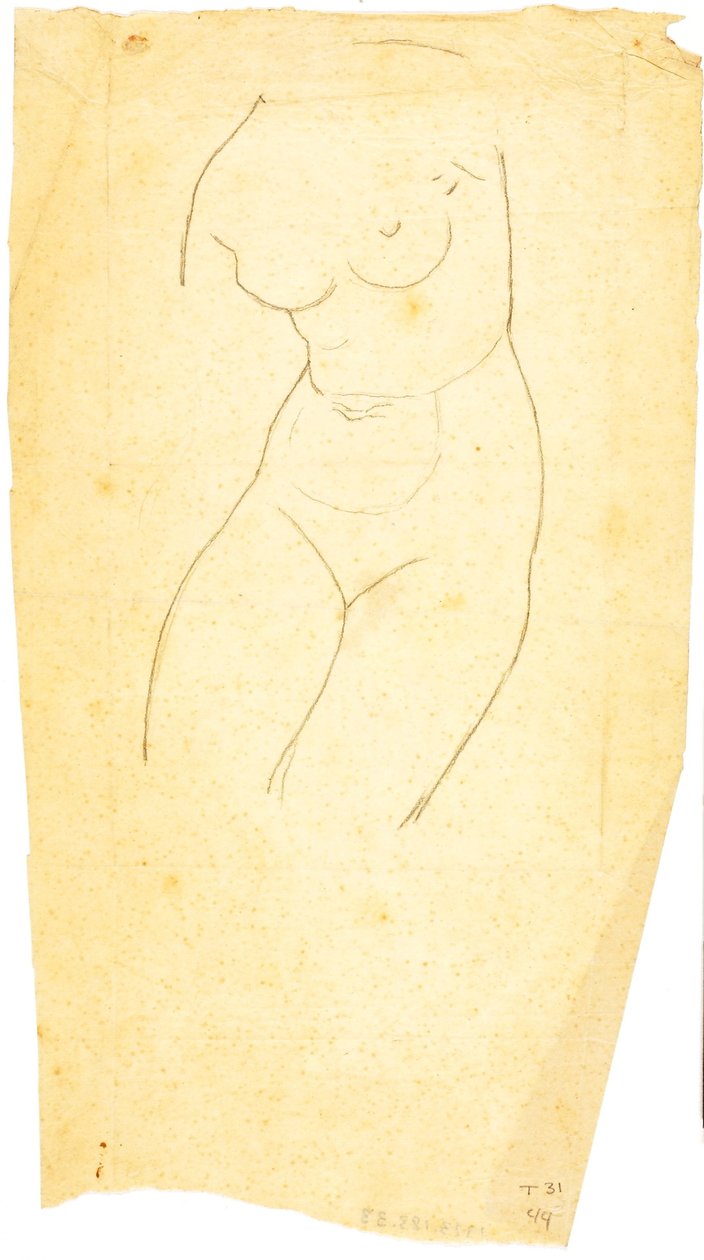 Vénus guiando Eneas e os troianos até à costa latina (Torso de Vénus) de William Page