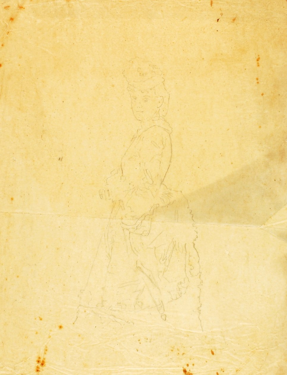 Jovem senhora com vestido de tarde de William Page