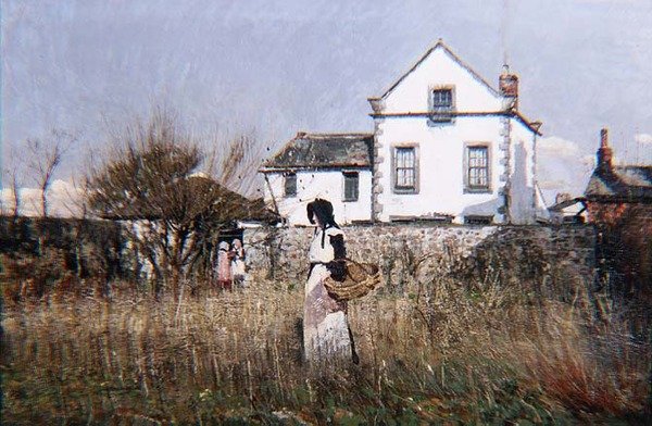 Landscape, The White House, c.1880 (óleo sobre tela) de William Page Atkinson Wells