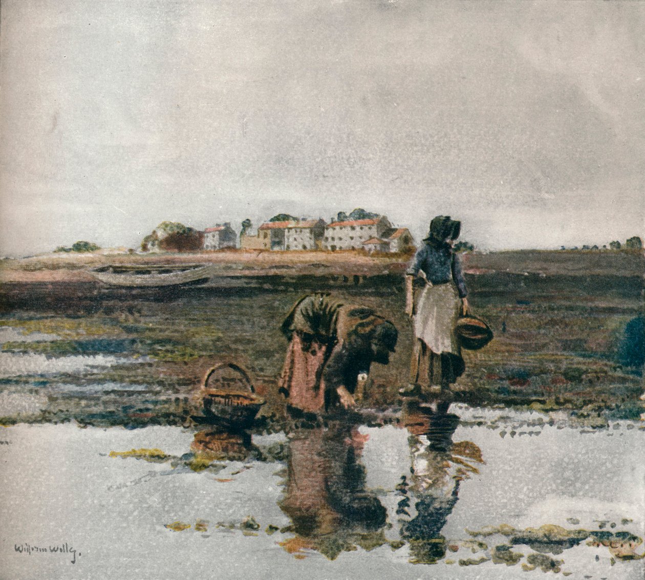 Colheita de mexilhão, c1908 de William Page Atkinson Wells
