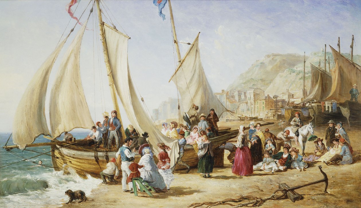 Uma viagem de um dia, Ramsgate, 1854 de William Parrott