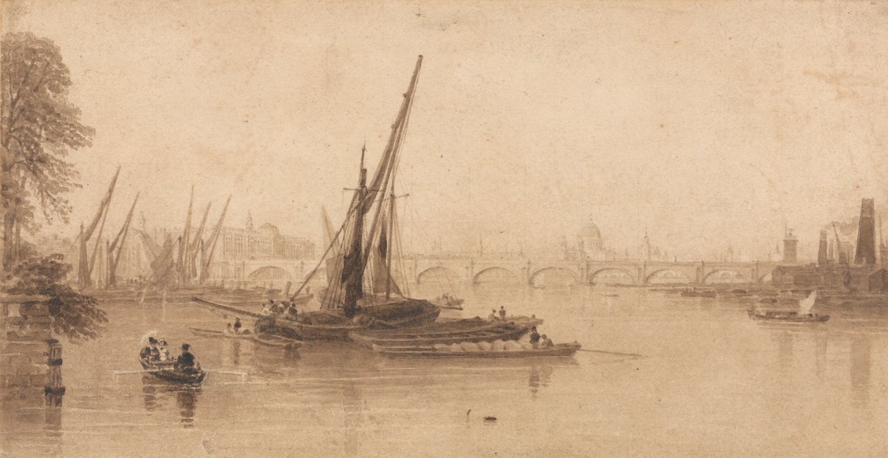 Ponte Waterloo do Jardim de M. A. Taylor, Esq. de William Parrott