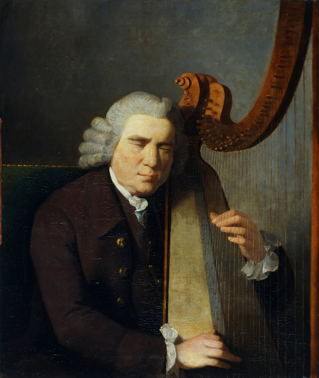 "O Harpista Cego, John Parry", 1710-1782, 1775-91 de William Parry