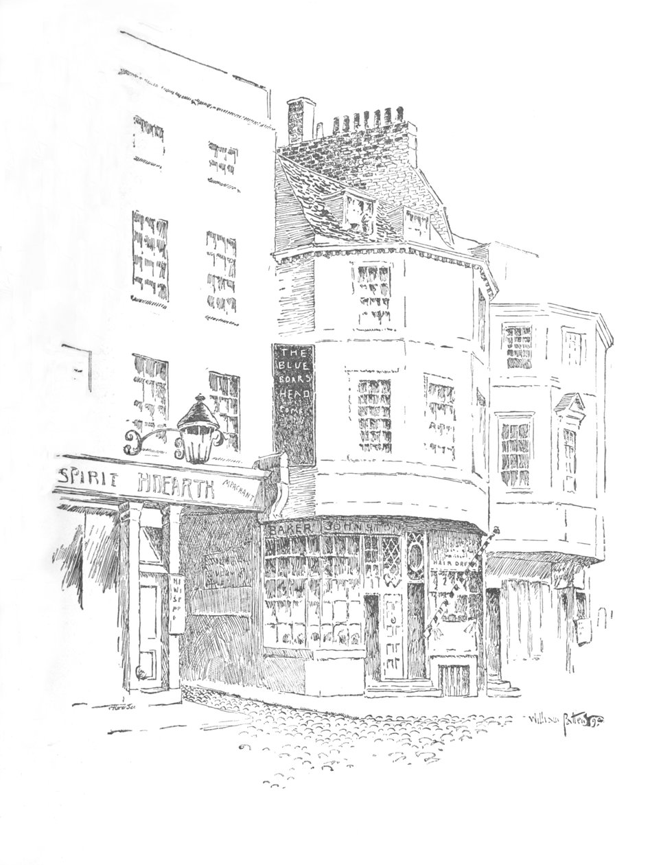 O Boars Head Inn, King Street, c1897 de William Patten