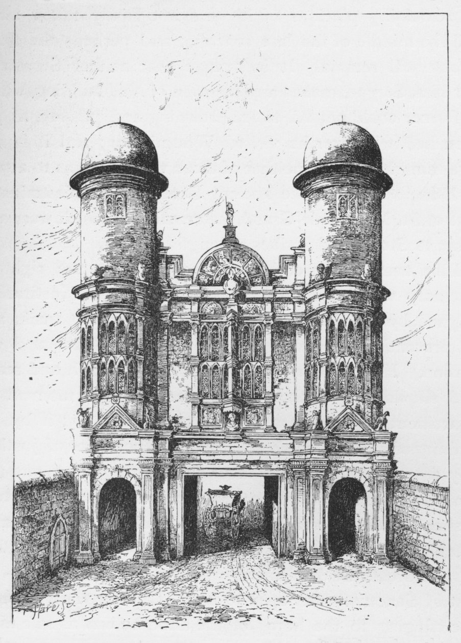 The King Street Gate, Westminster, demolido 1723, c1897 de William Patten