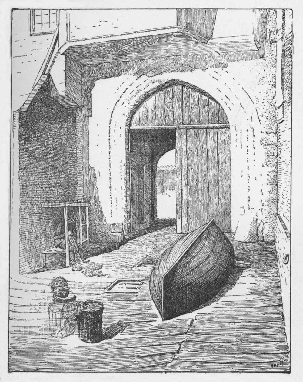 O portão de água, New Palace Yard, c1897 de William Patten