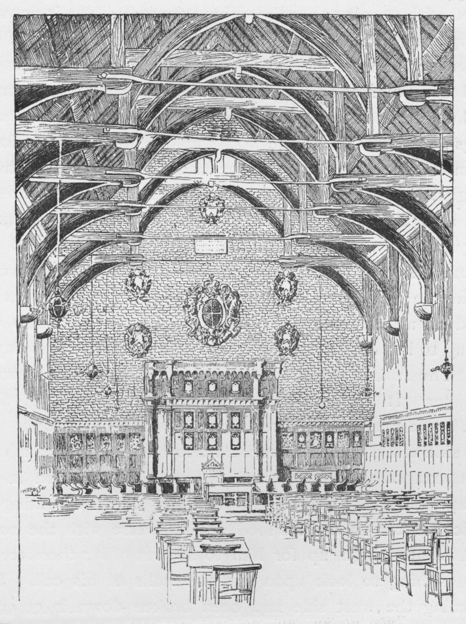 A sala de aula de Westminster, anteriormente o dormitório Abbots, c1897 de William Patten