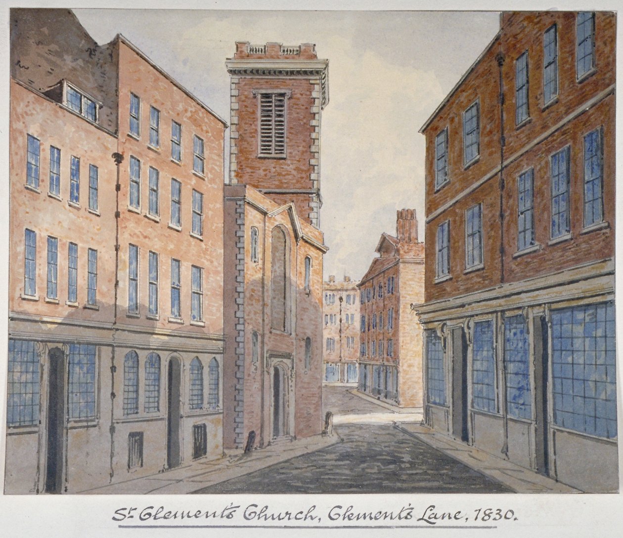 Igreja de São Clemente, Eastcheap, City of London, 1830 de William Pearson