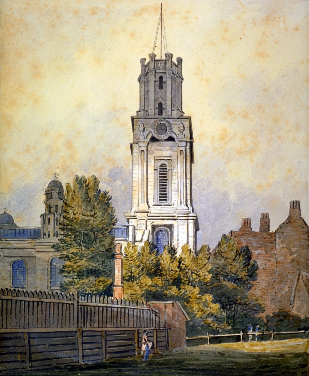 Igreja de São Jorge no Leste, Stepney, Londres, c1815 de William Pearson
