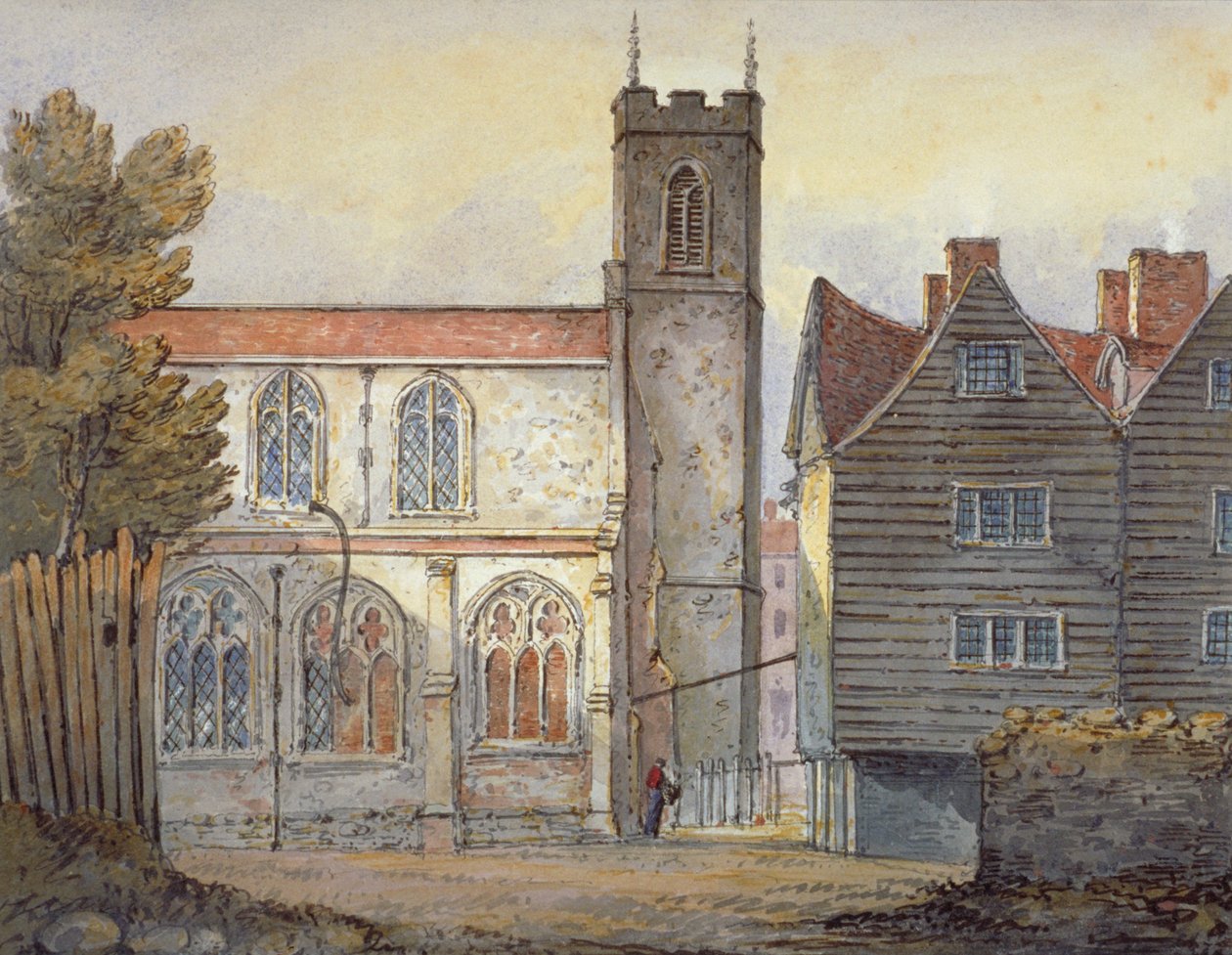 Igreja de Santa Catarina junto à Torre, Stepney, Londres, 1815 de William Pearson
