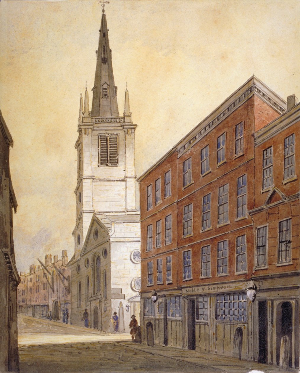 Igreja de St Margaret Pattens, Eastcheap, City of London, 1815.                                   de William Pearson