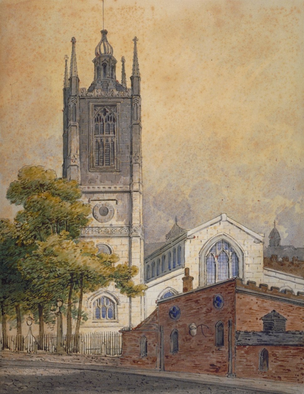 Igreja de Santa Margarida, Westminster, Londres, c1810 de William Pearson