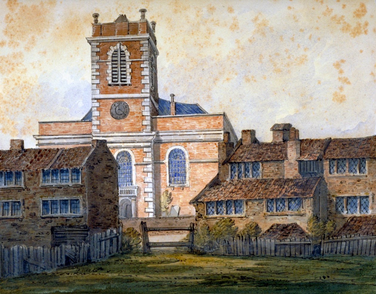 Igreja de São Mateus, Bethnal Green, Londres, c1815 de William Pearson