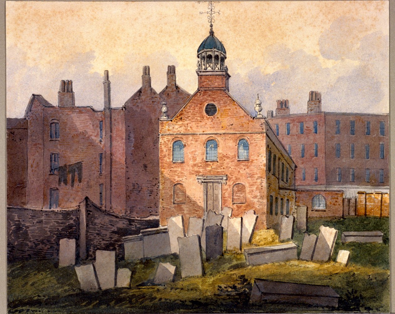 St Marylebone Old Church, Londres, c1815 de William Pearson
