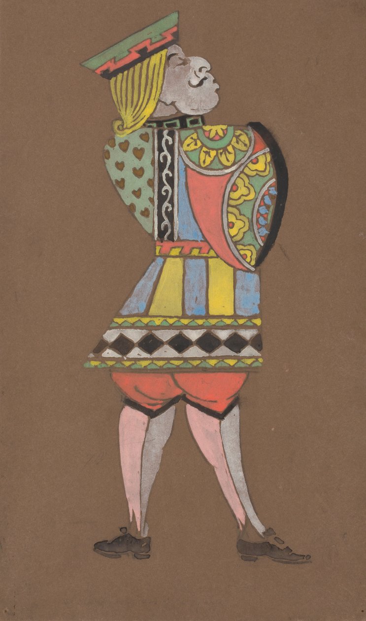 Fato Knave of Hearts para Alice-in-Wonderland. de William Penhallow Henderson