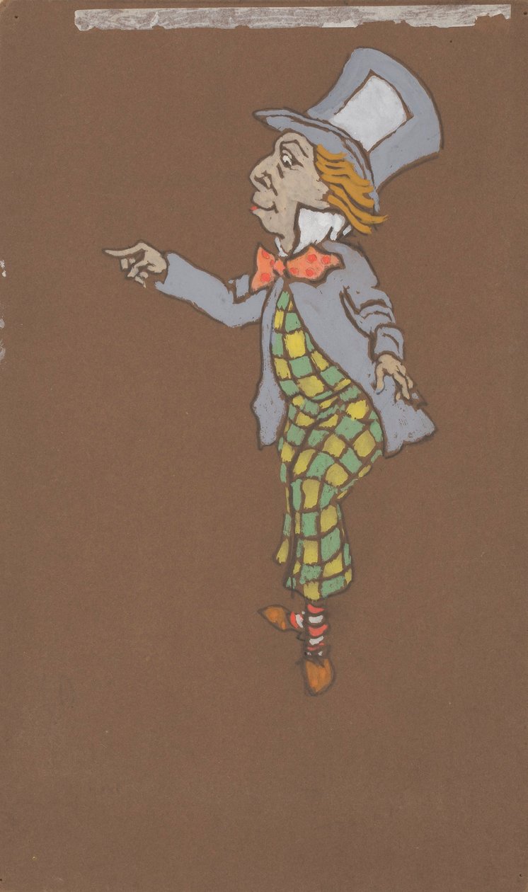 Chapeleiro Louco (figurino para Alice no País das Maravilhas, 1915) de William Penhallow Henderson