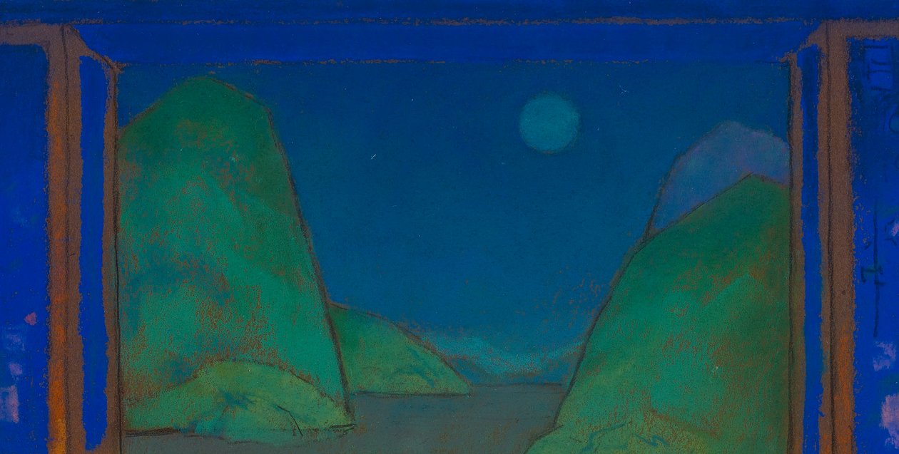 Sea Shore (cenografia para Alice no País das Maravilhas, 1915) de William Penhallow Henderson