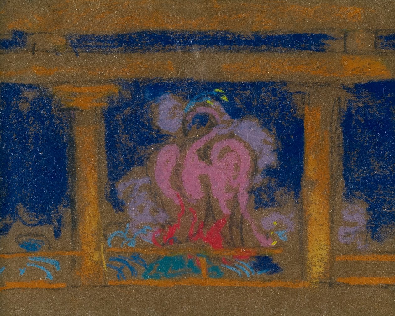 Estudo para a cena da Filha do Céu, Santa Fé, 1915 de William Penhallow Henderson