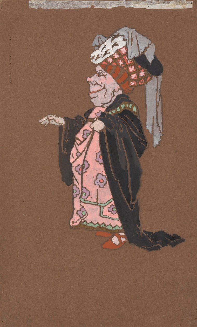 Duquesa Feia (figurino para Alice no País das Maravilhas, 1915) de William Penhallow Henderson