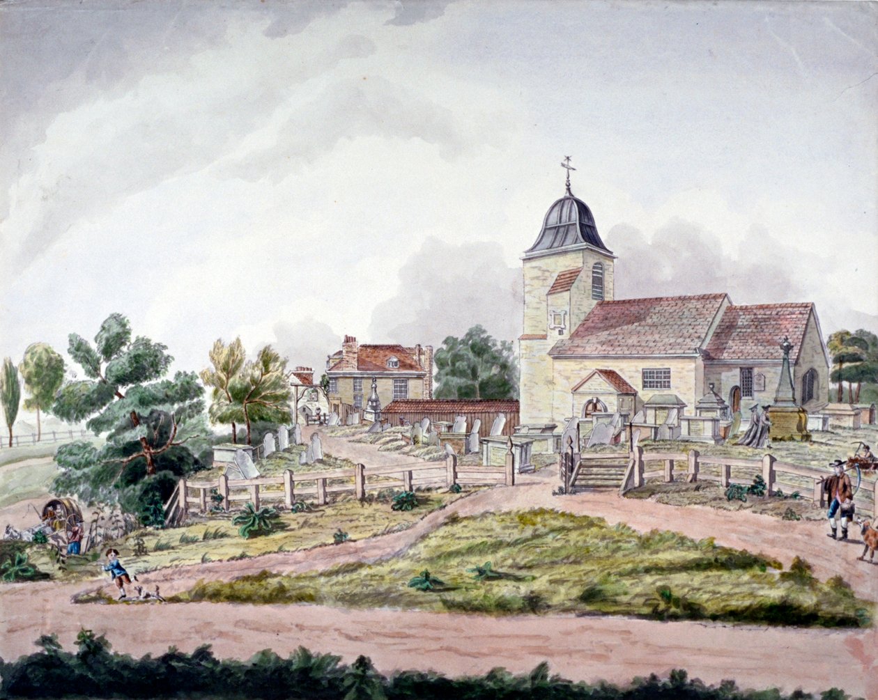 St Pancras Old Church, Londres, 1761 de William Pennington