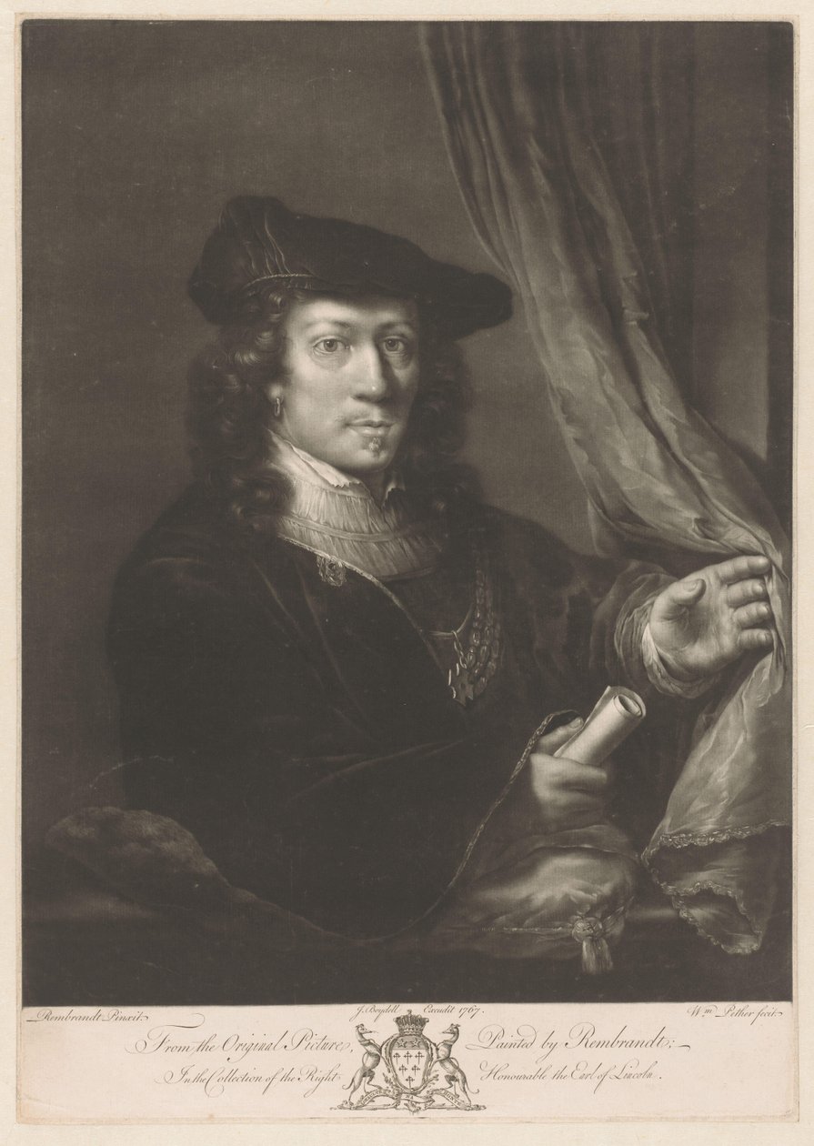 Retrato de um homem desconhecido de William Pether