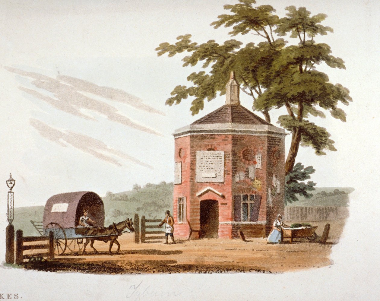 Tyburn Turnpike, Londres, 1812 de William Pickett