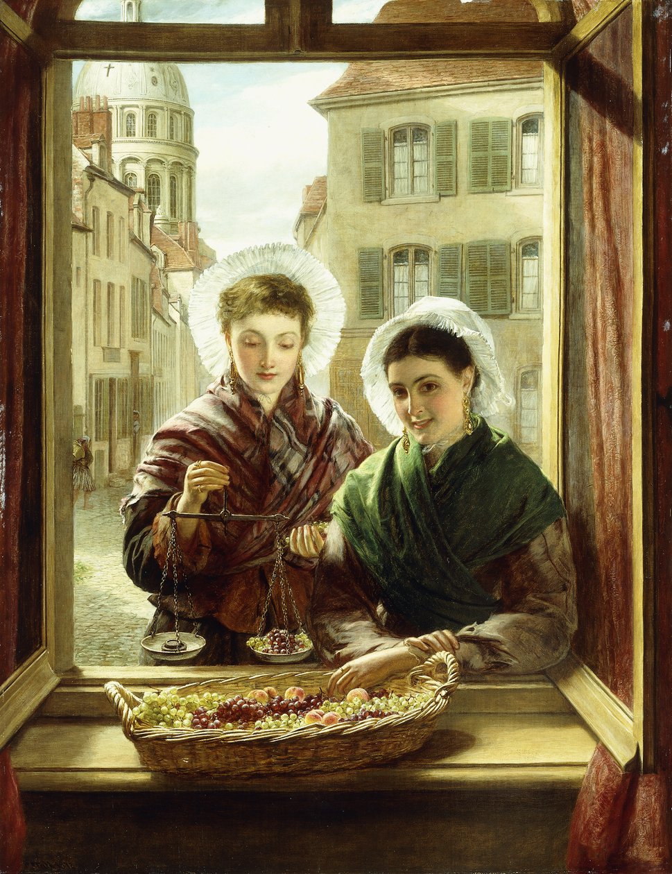 Na minha janela, Boulogne, 1872 de William Powell Frith
