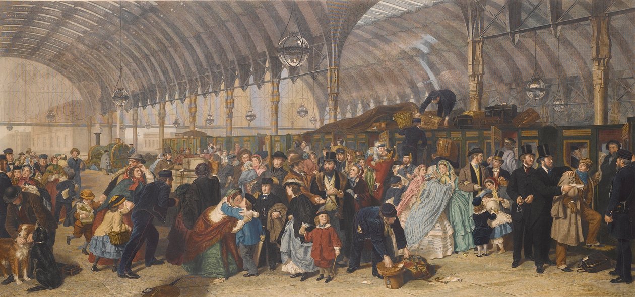 A Estação Ferroviária, 1866. de William Powell Frith