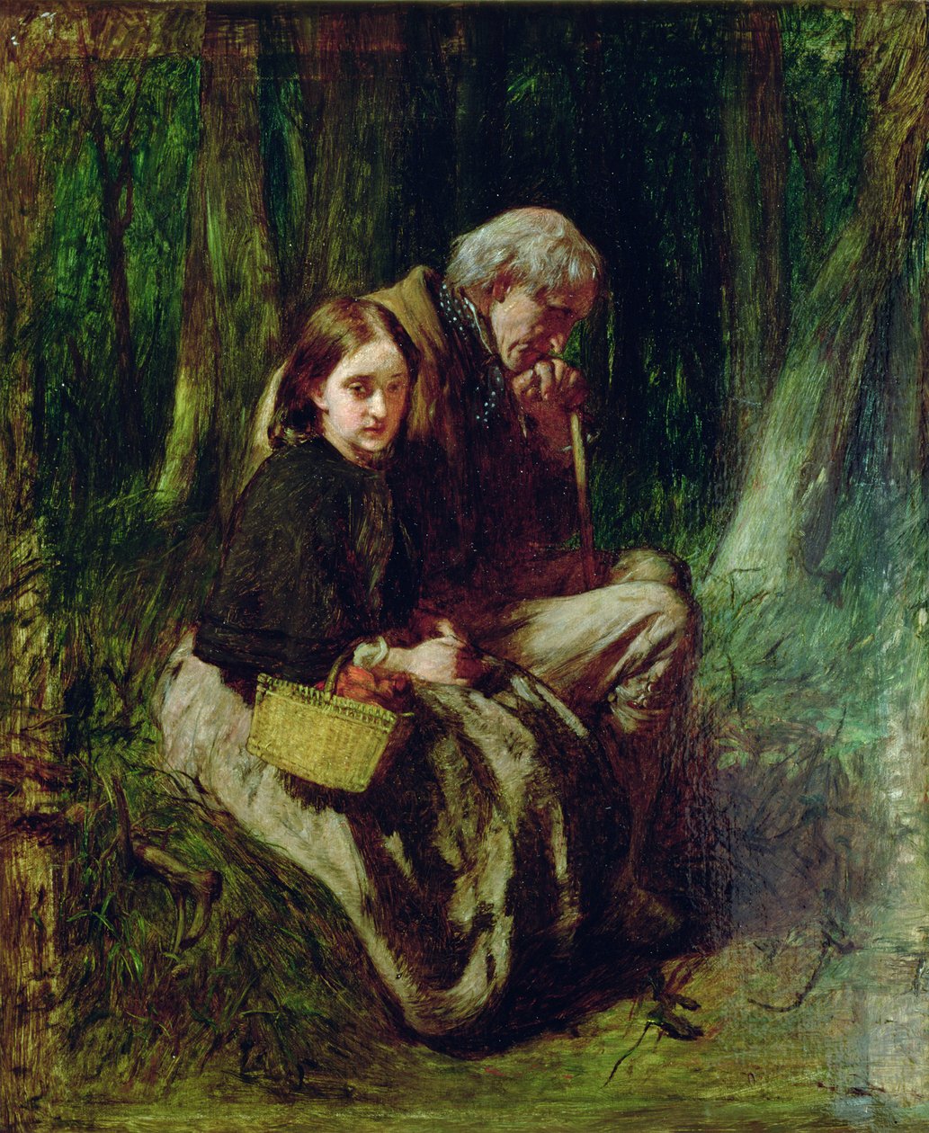 Little Nell e seu avô na floresta de William Quiller Orchardson