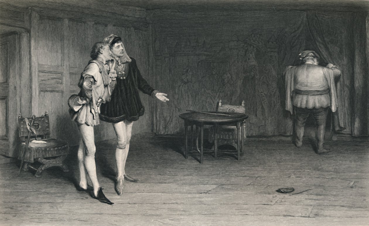 — Príncipe Henry, Poins e Falstaff. Rei Henrique IV - Primeira Parte