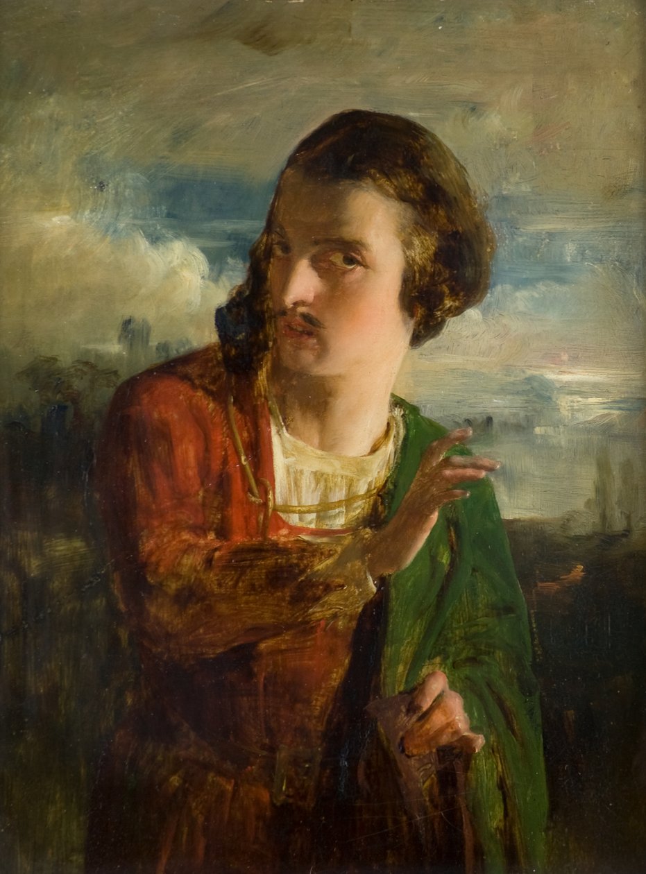 Auto-retrato, c.1853 (óleo no painel) de William Quiller Orchardson