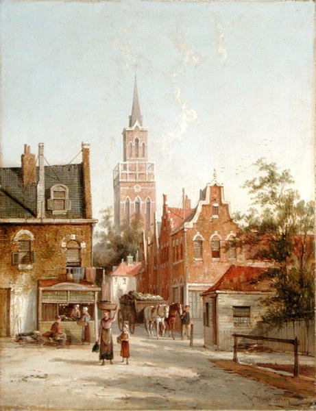 St. Johns, Breda (óleo sobre tela) de William R. Dommersen