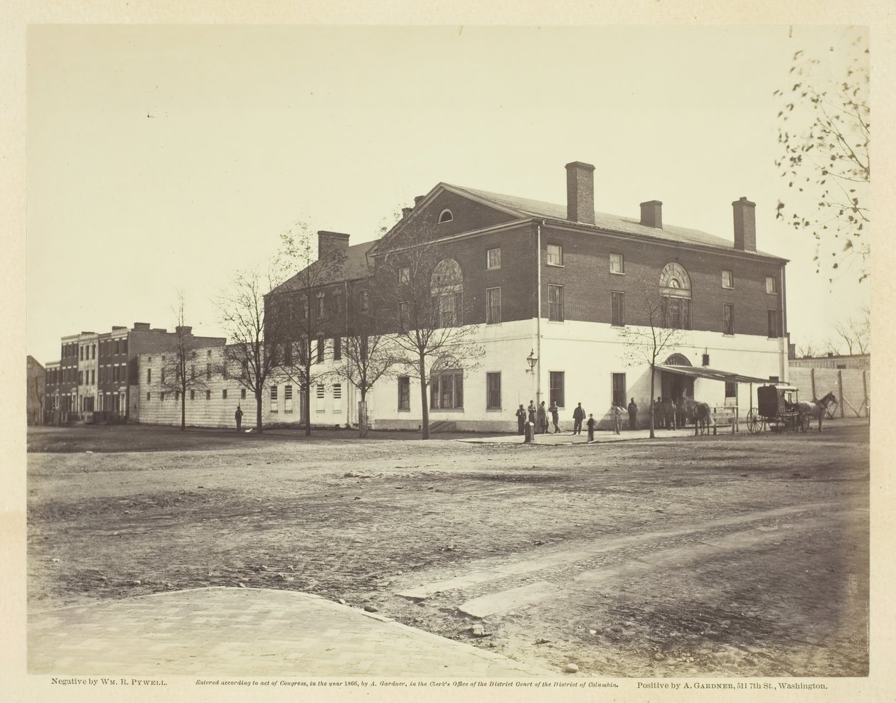 Prisão do Velho Capitólio, Washington, 186165. de William R. Pywell